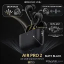 Air Pro 2 With 100% ANC Premium Mate Black Colour